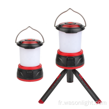 Wason New Abs Plastic White White et Red Light extérieur LAND LED RECHARGÉable LANTER DIMMABLE DIMMABLE CAMPING TENTE